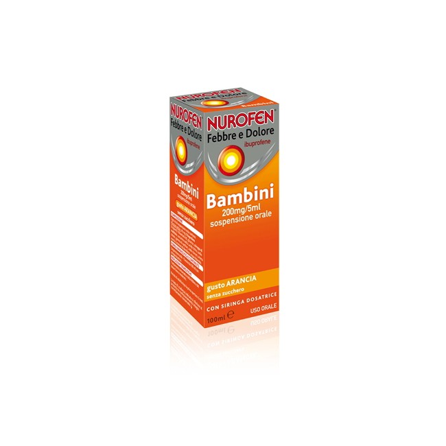 Nurofen Febbre e Dolore Bambini 200 mg/5ml gusto Arancia