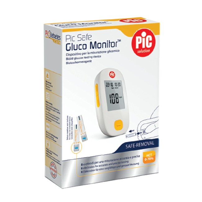 Glucometro Con Monitor Pic Gluco Safe 1 Pezzo Glucometro Con Monitor Pic Gluco Safe 1 Pezzo