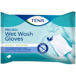 Tena Wet Wash Glove Guanti Per La Pulizia Quotidiana Del Corpo 8 Pezzi