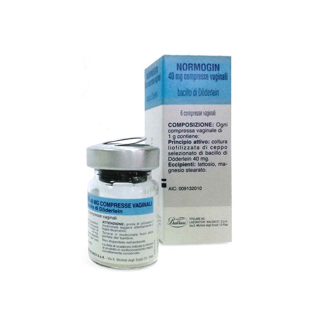 Normogin 40mg Compresse Vaginali 6 Compresse Normogin 40mg Compresse Vaginali 6 Compresse