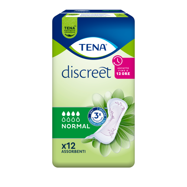 PANNOLONE SAGOMATO TENA LADY DESCREET NORMAL 12 PEZZI PANNOLONE SAGOMATO TENA LADY DESCREET NORMAL 12 PEZZI