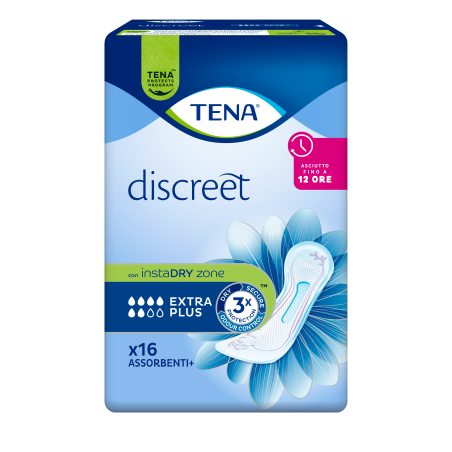 Assorbente Incontinenza Leggera Tena Discreet Extra Plus 16 Pezzi