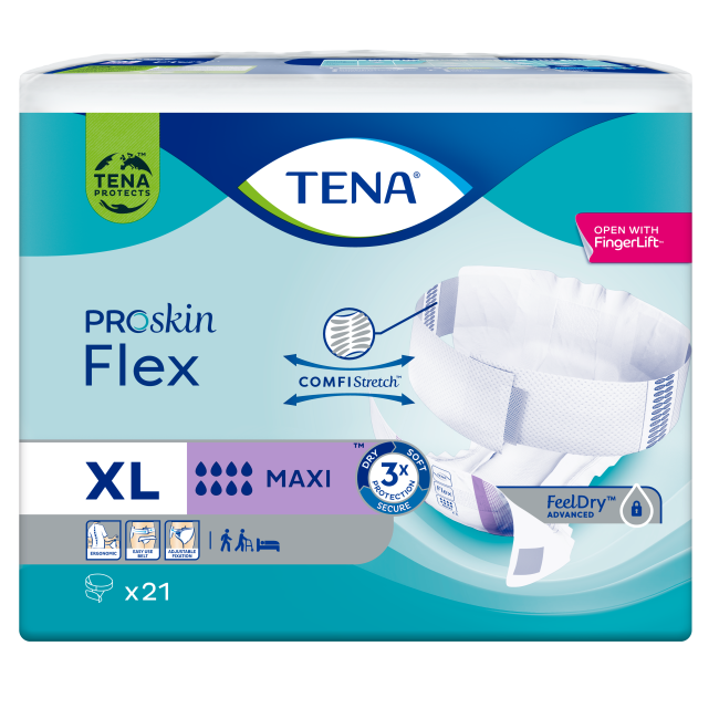 Pannolone Per Incontinenza Tena Flex Maxi Extralarge 21 Pezzi
