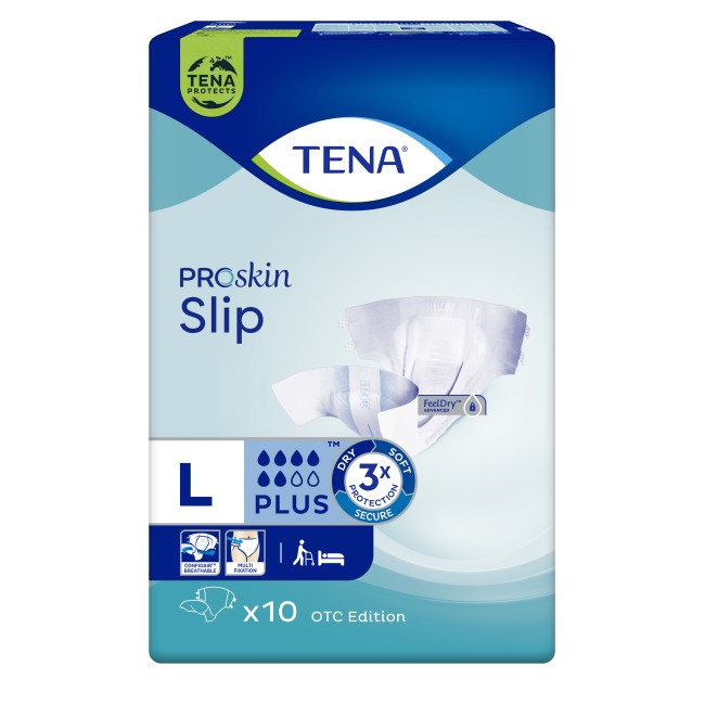 TENA PANNOLONE A MUTANDINA PER INCONTINENZA PLUS LARGE 10 PEZZI TENA PANNOLONE A MUTANDINA PER INCONTINENZA PLUS LARGE 10 PEZZI