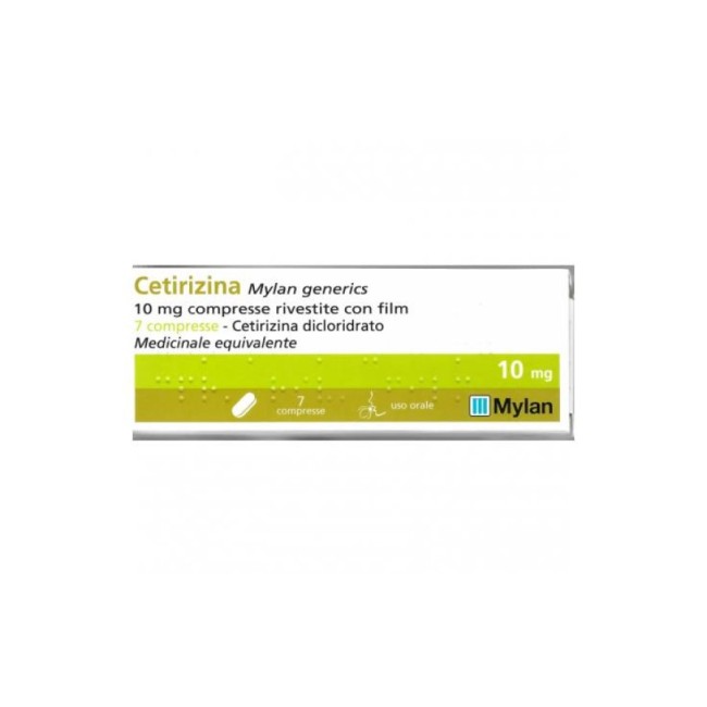 CETIRIZINA MY*7CPR RIV 10MG CETIRIZINA MY*7CPR RIV 10MG