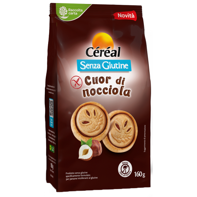 Cereal Senza Glutine Cuor Di Nocciola 160 G Cereal Senza Glutine Cuor Di Nocciola 160 G