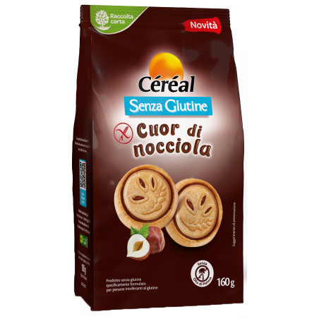 Cereal Senza Glutine Cuor Di Nocciola 160 G Cereal Senza Glutine Cuor Di Nocciola 160 G