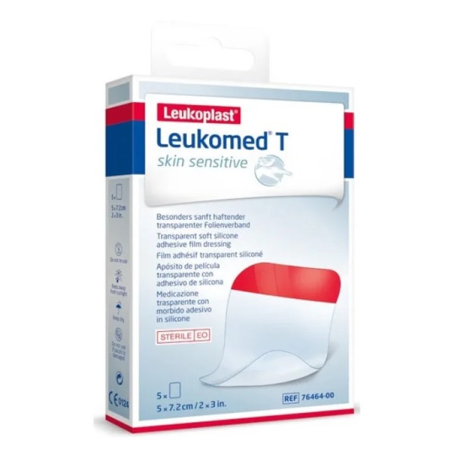 Medicazione In Tnt Adesivo Leukomed Skin Sensitive Sterile 5x7,2 Cm 5 Pezzi Medicazione In Tnt Adesivo Leukomed Skin Sensitive Sterile 5x7,2 Cm 5 Pezzi