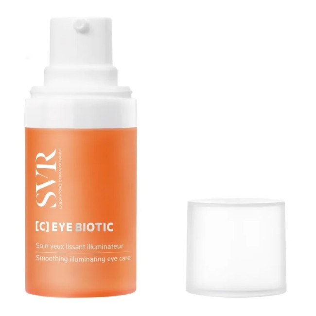 Flacone da 15 ml con dosatore di Svr C Eye Biotic Contorno Occhi Anti-Age Illuminante Per Borse e Occhiaie. Flacone da 15 ml con dosatore di Svr C Eye Biotic Contorno Occhi Anti-Age Illuminante Per Borse e Occhiaie.