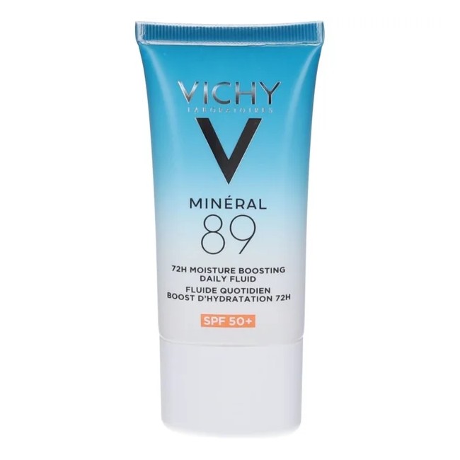 Tubetto da 50 ml di Vichy Mineral 89 Siero Viso Idratante SPF 50+.