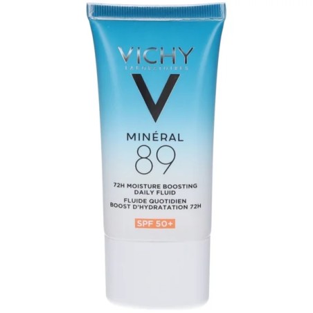Tubetto da 50 ml di Vichy Mineral 89 Siero Viso Idratante SPF 50+.