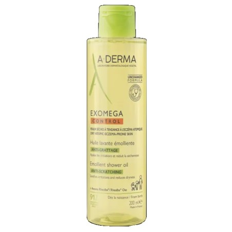 Flacone da 200 ml di Ducray Exomega Control Bagno Lenitivo Detergente Per Pelle Secca E Sensibile. Flacone da 200 ml di Ducray Exomega Control Bagno Lenitivo Detergente Per Pelle Secca E Sensibile.