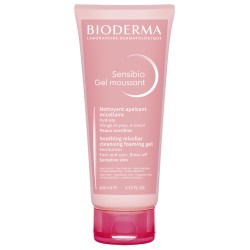 Tubo da 100 ml di Bioderma Sensibio Gel Moussant Gel Detergente Micellare Per Pelle Sensibile.