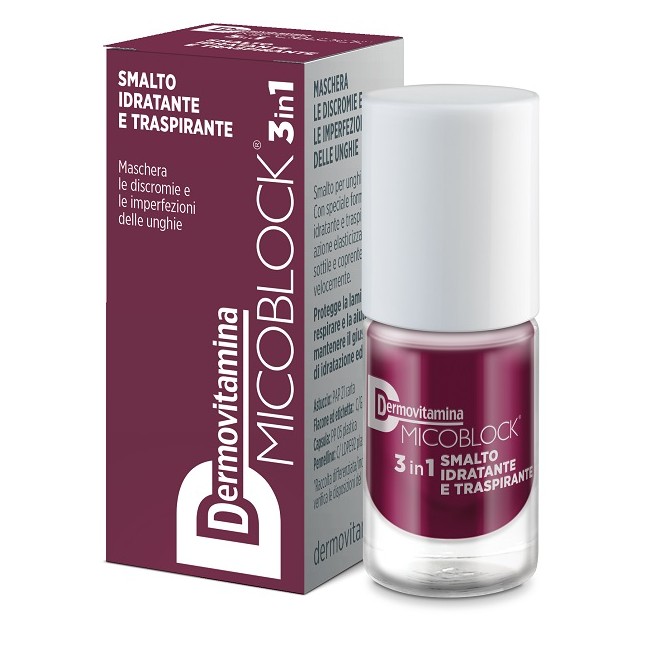 Dermovitamina Micoblock 3in1 Smalto Idratante Traspirante Prugna 5 Ml Dermovitamina Micoblock 3in1 Smalto Idratante Traspirante Prugna 5 Ml