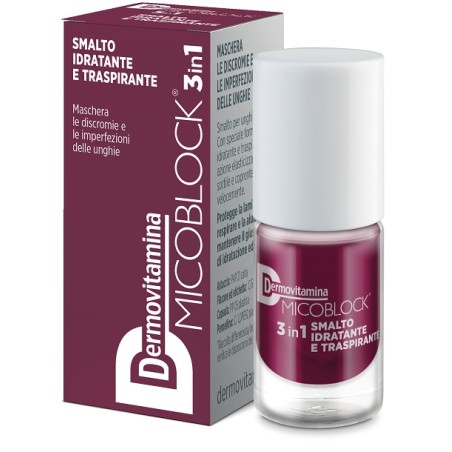 Dermovitamina Micoblock 3in1 Smalto Idratante Traspirante Prugna 5 Ml Dermovitamina Micoblock 3in1 Smalto Idratante Traspirante Prugna 5 Ml