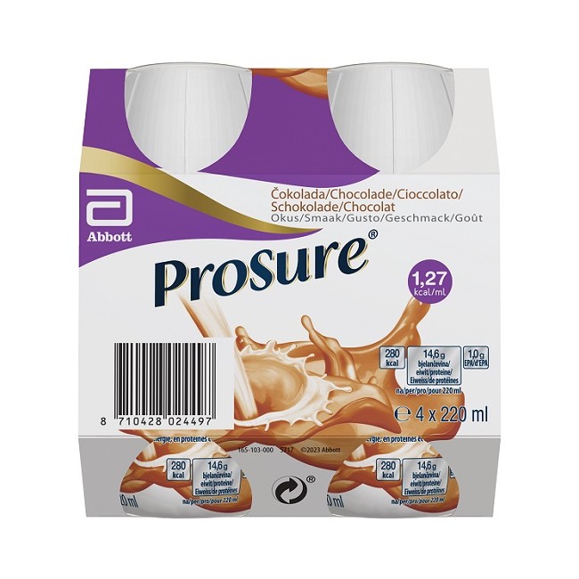 Prosure Chocolate 4 Bottiglie Da 220 Ml