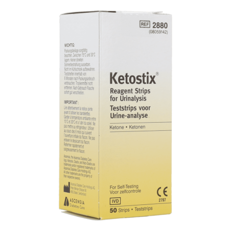 STRISCE MISURAZIONE CHETONURIA KETOSTIX 50 PEZZI STRISCE MISURAZIONE CHETONURIA KETOSTIX 50 PEZZI