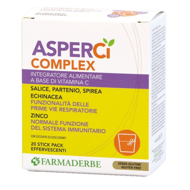 Asper Ci Complex 20 Stick Pack Effervescenti 4,4 G Asper Ci Complex 20 Stick Pack Effervescenti 4,4 G