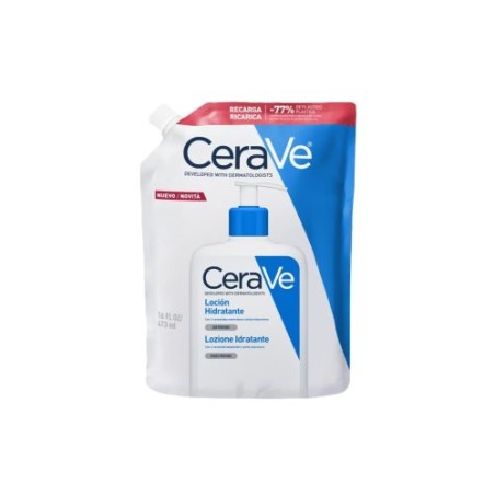 Ricarica da 473 ml di Cerave Lozione Idratante Corpo Per Pelle Screpolata E Sensibile.