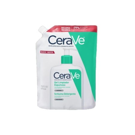 Ricarica da 473 ml di Cerave Schiuma Detergente Viso Per Pelle Grassa Con Impurità.