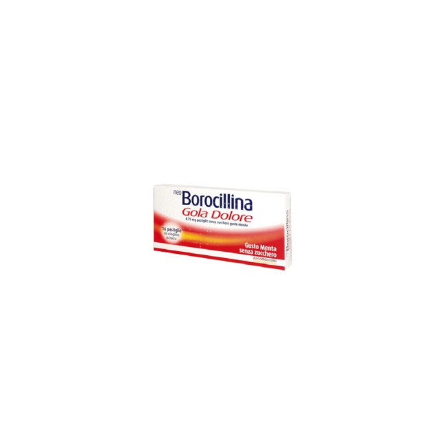 NeoBorocilina Gola DoloreFlurbiprofene 8.75mg 16 Pastiglie Senza Zucchero NeoBorocilina Gola DoloreFlurbiprofene 8.75mg 16 Pastiglie Senza Zucchero