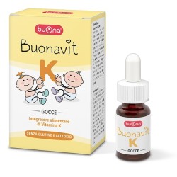 Flacone da 8,5 ml di Buonavit K Integratore Per Crescita Ossea E Coagulazione Del Sangue.