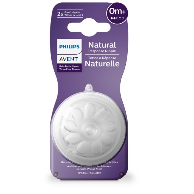 Avent Tettarella Natural Response Flusso 2 0 Mesi+ 2 Pezzi Avent Tettarella Natural Response Flusso 2 0 Mesi+ 2 Pezzi