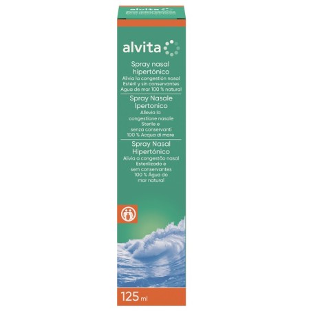 Spray Nasale Ipertonico Alvita 125 Ml Spray Nasale Ipertonico Alvita 125 Ml