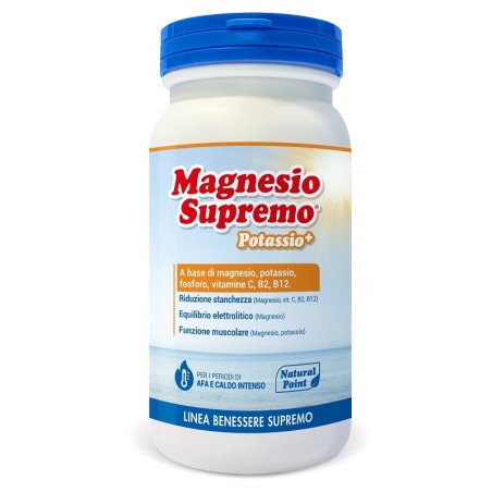 Barattolo da 150 grammi di Magnesio Supremo Potassio+ Integratore Di Sali Minerali.
