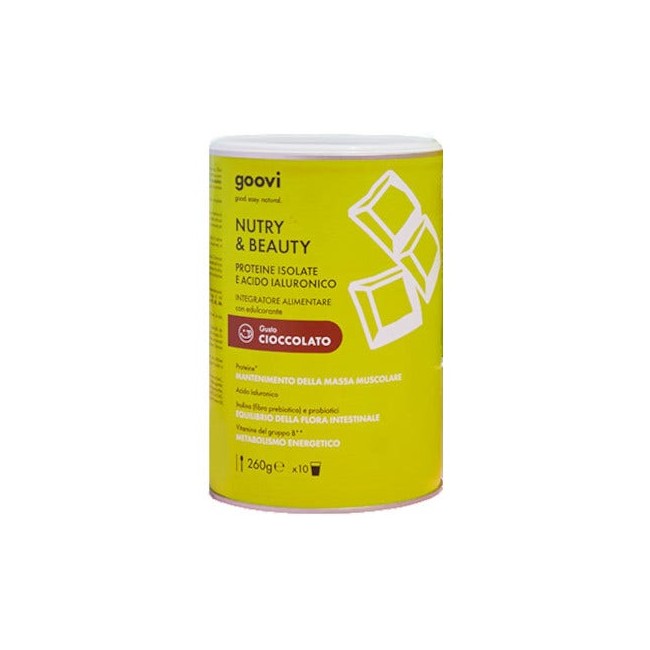 Goovi Nutry&Beauty Proteine In Polvere Cioccolato 260 g Goovi Nutry&Beauty Proteine In Polvere Cioccolato 260 g