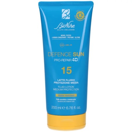 Tubo da 200 ml di Bionike Defence Sun Latte Fluido Spf 15 Tubo da 200 ml di Bionike Defence Sun Latte Fluido Spf 15