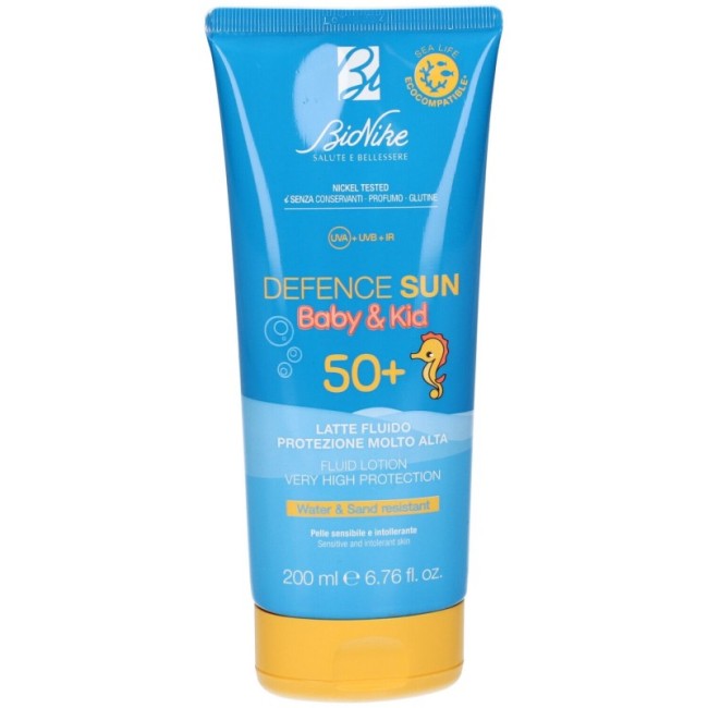 Defence Sun Latte Fluido Emolliente Protettivo Baby&Kid Spf 50+ 200 Ml Defence Sun Latte Fluido Emolliente Protettivo Baby&Kid Spf 50+ 200 Ml