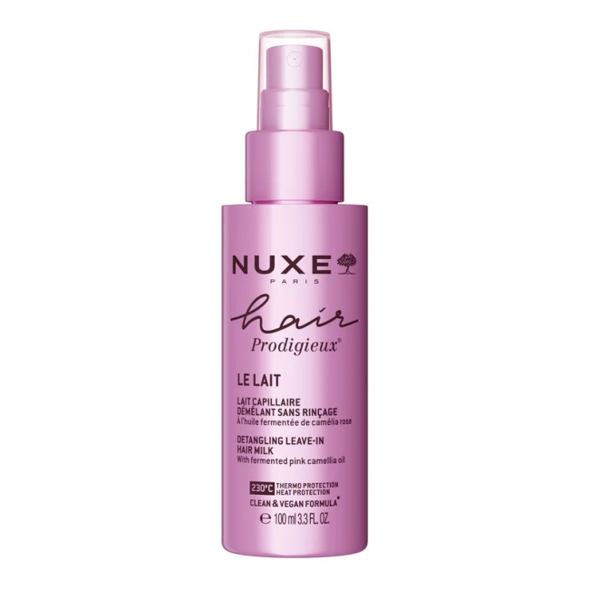 Flacone da 100 ml di Nuxe Hair Prodigieux Le Lait Trattamento Districante Nodi Senza Risciacquo.