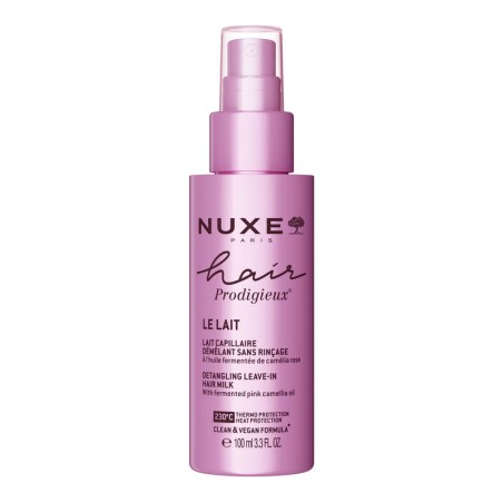 Flacone da 100 ml di Nuxe Hair Prodigieux Le Lait Trattamento Districante Nodi Senza Risciacquo.