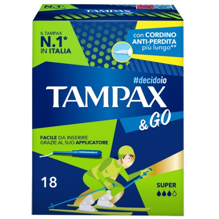Tampax &go Super 18 Pezzi Tampax &go Super 18 Pezzi