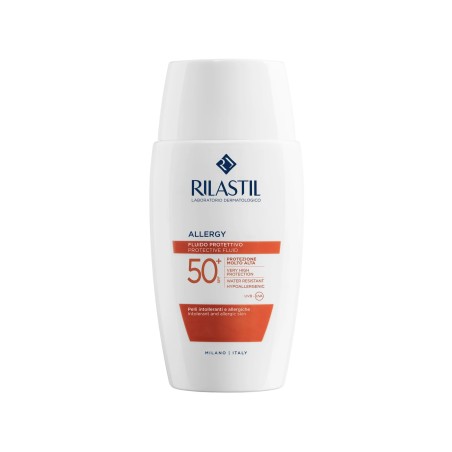 Rilastil Allergy 100 Fluido Solare Protettivo SPF 50 Per Pelle Reattiva Ed Intollerante 50 Ml