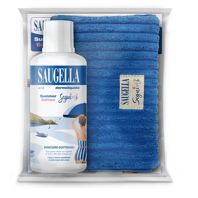Saugella Seguimi Bundle Dermoliquido 500 Ml + Gadget Pochette Saugella Seguimi Bundle Dermoliquido 500 Ml + Gadget Pochette