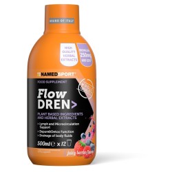Flacone da 500 ml di Named Sport Flowdren Integratore Diuretico Drenante.