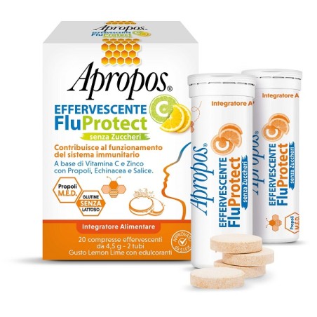 Apropos Effervescente C Fluprotect Senza Zuccheri 20 Compresse Effervescenti Apropos Effervescente C Fluprotect Senza Zuccheri 20 Compresse Effervescenti