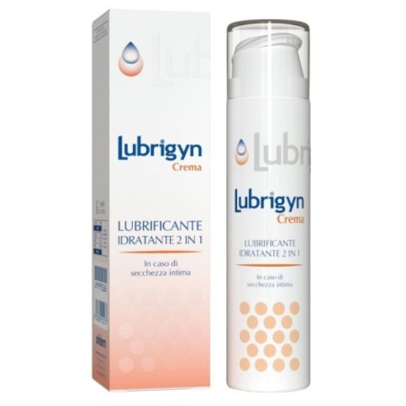 Flacone da 50 ml di Lubrigyn Crema Vaginale Idratante E Lubrificante.