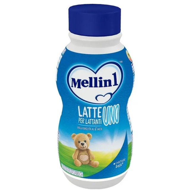 Bottiglia da 500 ml di Mellin 1 latte liquido per neonati da 0 a 6 mesi. Bottiglia da 500 ml di Mellin 1 latte liquido per neonati da 0 a 6 mesi.