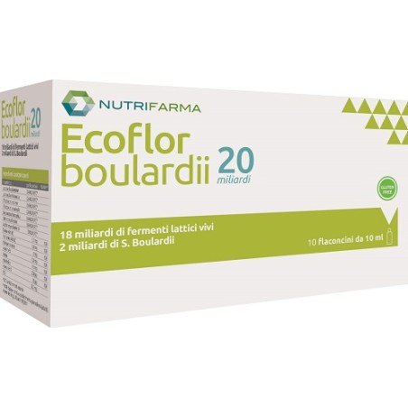 Ecoflor Boulardii 20 Miliardi 10 Flaconcini Da 10 Ml