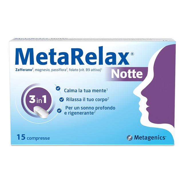 Metarelax Notte Integratore Per Favorire Il Sonno 15 Compresse