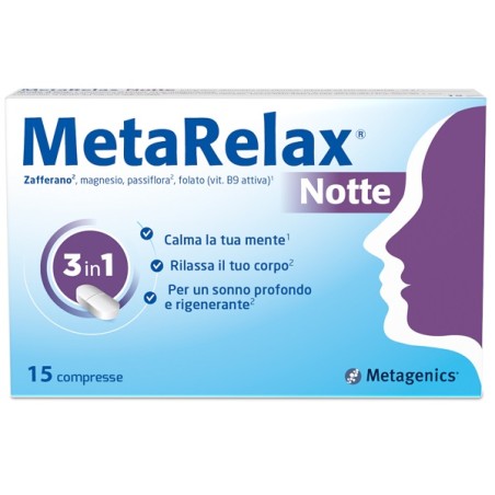 Metarelax Notte Integratore Per Favorire Il Sonno 15 Compresse