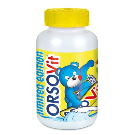 Confezione da 90 caramelle gommose di Orsovit Limited Edition Multivitaminico Per Bambini. Confezione da 90 caramelle gommose di Orsovit Limited Edition Multivitaminico Per Bambini.