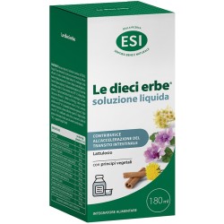 Flacone da 180 ml di Esi Le Dieci Erbe Integratore Per La Regolarità Intestinale.