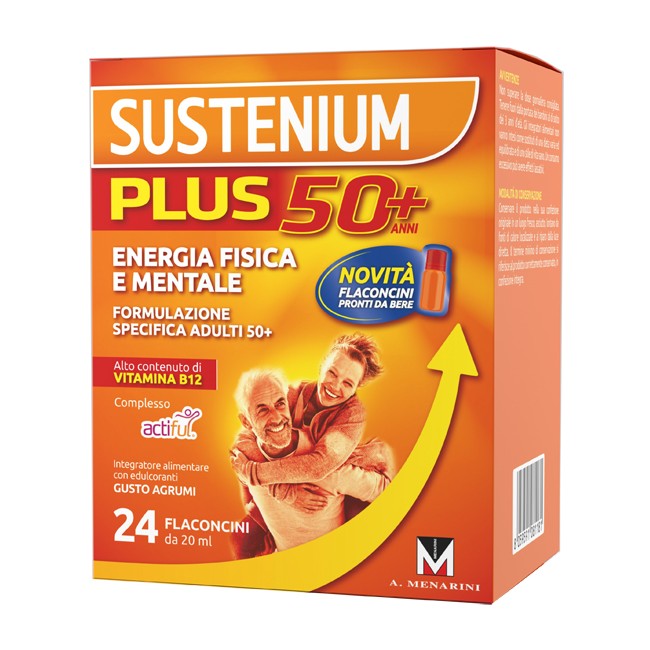 Sustenium Plus 50+ 24 Flaconcini Sustenium Plus 50+ 24 Flaconcini