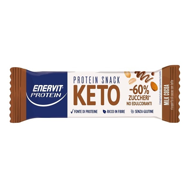 Enervit Protein Snack Keto Milk Cocoa 35 G Enervit Protein Snack Keto Milk Cocoa 35 G