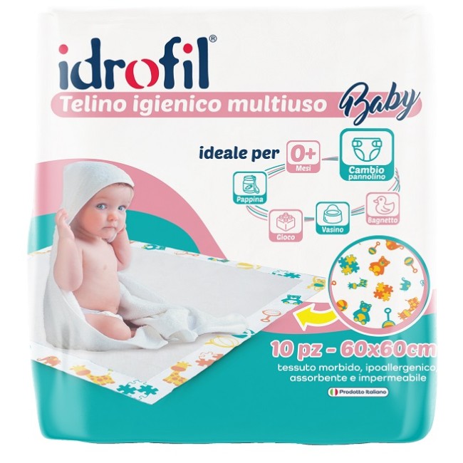 Idrofil - Idrofil Telino Igienico Multiuso Baby 60X60 Cm 15 Pezzi-image