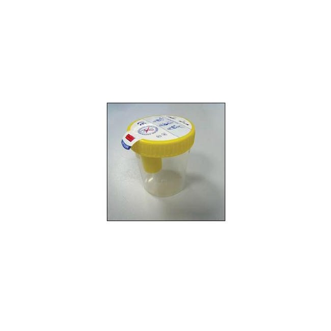 Kit Contenitore Urina Secur Box Tappo Giallo A Vite Con Punto Di Prelievo 120 Ml 1 Pezzo Kit Contenitore Urina Secur Box Tappo Giallo A Vite Con Punto Di Prelievo 120 Ml 1 Pezzo
